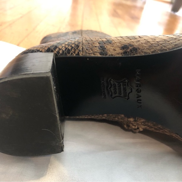 GUC Margaux The Downtown Boot Python Embossed Brown 39.5 - Picture 10 of 16